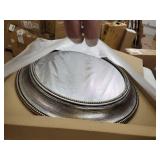 Copper Grove Dieppe Oval Wall Mirror with Vintage Silvertone Finish