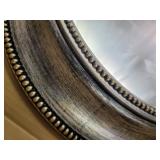 Copper Grove Dieppe Oval Wall Mirror with Vintage Silvertone Finish