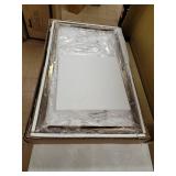 Silver Orchid Grant Goldtone Glass Top Coffee Table- Retail:$239.99