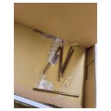 Silver Orchid Grant Goldtone Glass Top Coffee Table- Retail:$239.99