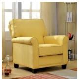 Furniture of America Charmayne Padded Linen Arm Chair- Retail:$493.99