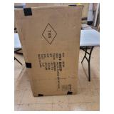 Porch & Den Jefferson Glass Sliding Door Stackable Cabinet- Retail:$161.49