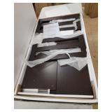 Porch & Den Jefferson Glass Sliding Door Stackable Cabinet- Retail:$161.49