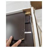 Porch & Den Jefferson Glass Sliding Door Stackable Cabinet- Retail:$161.49