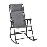 Homall Patio Rocking Chair Zero Gravity Chair Outdoor Folding Recliner Foldable Lounge Chair Outdoor Pool Chair- Retail:$87.99