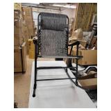 Homall Patio Rocking Chair Zero Gravity Chair Outdoor Folding Recliner Foldable Lounge Chair Outdoor Pool Chair- Retail:$87.99