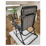 Homall Patio Rocking Chair Zero Gravity Chair Outdoor Folding Recliner Foldable Lounge Chair Outdoor Pool Chair- Retail:$87.99