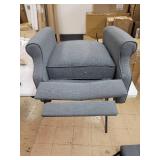 Christopher Knight Home Walter Light Beige Fabric Recliner Club Chair -Charcoal Retail:$394.49