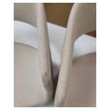 OFM 161 Collection Mid Century Modern 26" Low Back Bentwood Frame Stool, Fabric Upholstery, 2 Pack- Retail:$245.99