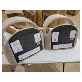 OFM 161 Collection Mid Century Modern 26" Low Back Bentwood Frame Stool, Fabric Upholstery, 2 Pack- Retail:$245.99