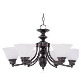 Maxim Malaga Oil-rubbed Bronze 6-light Chandelier- Retail:$109.99