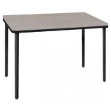 (LEGS ONLY)42" x 24" Kee Folding Training Table Legs- Black- Finish-