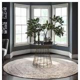 nuLOOM Rigo Hand Woven Farmhouse Jute Area Rug, 4