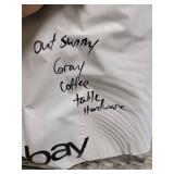 Out Sunny Gray Outdoor Wicker Coffee Table