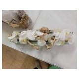 Casa Moderna Glass Plate Planter with Fuax Orchids- Retail:$249.99