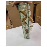 Casa Moderna Glass Plate Planter with Fuax Orchids- Retail:$249.99