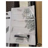 Outsunny 2 Brown Armless Chairs W/ Cream Cushions