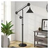 Devonshire Floor Lamp In Blackened Bronze With Pulley System- Retail:$144.90