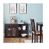 Porch & Den Jefferson Glass Sliding Door Stackable Cabinet- Retail:$161.49