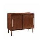 Everett Mahogany Finish Media Console - 44"W x 18"D x 34.25"H- Retail:$339.99