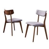 Chazz Mid-century Fabric Dining Chair by Christopher Knight Home (Set of 2) - Retail:$183.99