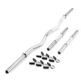 Marcy Standard Size Curl Bar and Dumbbell Handle Set with 6 Spring Collars SDC-10.1