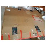 Christopher Knight Home Elowen Modern Round Tempered Glass Coffee Table with Acrylic and Iron Accents, Clear