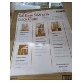 North States Tall Easy Swing and Lock Stairway Gate - Linen