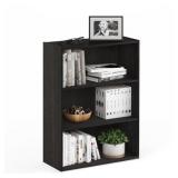 Furinno Pasir 3 Tier Open Shelf, Espresso, 11208EX