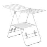 Honey-Can-Do Folding Metal Clothes Drying Rack, White
