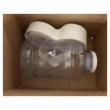 PetFusion H2O Gravity Pet Water Dispenser. Durable 2.5 Gallon Water Feeder. Automatic Water Station for Cats & Small, Medium, Large Dogs, Transparent