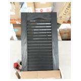 1"W x 48H Builders Edge Shutters (Per Pair), 002 - Black