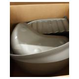 Petmate Booda Dome Clean Step Cat Litter Box 3 Colors, Brushed Nickel