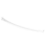Amazon Basics Extendable Curved Shower Rod - 48 to 72, White