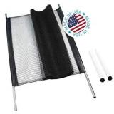 KidKusion Non-Retractable Driveway Safety Net, Black, 18