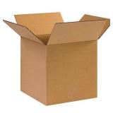BOX USA B101010 Corrugated Boxes, 10"L x 10"W x 10"H, Kraft