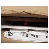 Furinno Econ Multipurpose Home Office Computer Writing Desk w/Bin, White/Black