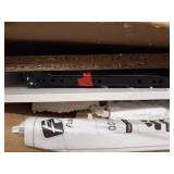 Furinno Econ Multipurpose Home Office Computer Writing Desk w/Bin, White/Black