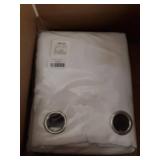 NICETOWN Full Shading Curtains for Windows, Super Heavy-Duty Black Lined Blackout Curtains for Bedroom, Privacy Assured Window Treatment (White, Pack of 2, 52 inches W x 95 inches L)