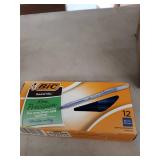 BIC Round Stic Xtra-Life Ballpoint Pen, Medium Point, 1.0mm, Blue Ink, Dozen