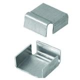 Prime-Line MP7794-50 Spreader Clips, Fits 5/8 in. Bars, Stamped Aluminum, Mill Finish, Pack of 50, 50 Piece