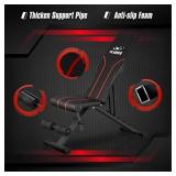 FLYBIRD Adjustable Bench,Utility Weight Bench for Full Body Workout- Multi-Purpose Foldable incline/decline Bench (Black)