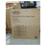 Toddleroo by North States 50" Wide Extra Wide Wire Mesh Baby Gate: Installs in Extra Wide Opening in Second Without damaging Wall. Pressure Mount. Fits 29.5"-50" Wide (32" Tall, Sustainable Hardwood)
