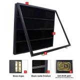 PKaL 36 Graded Sports Card Display Case Lockable - Baseball Card Display Case with 98% UV Protection Acrylic Wall Display Cabinet for Football Basketball Collectible Trading Card