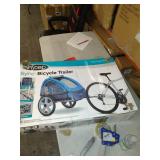 Instep Bike Trailer for Kids, Single and Double Seat, Single Seat, Blue