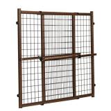 Position & Lock Tall & Wide Baby Gate, Pressure-Mounted, Farmhouse Collection