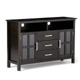 Simpli Home - Kitchener Tall TV Stand for Most Flat-Panel TVs Up to 55" - Walnut