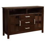 Simpli Home - Kitchener Tall TV Stand for Most Flat-Panel TVs Up to 55" - Walnut