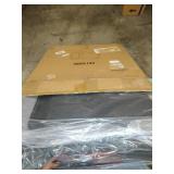 LIOOPET 4 Door Quick Portable Folding Dog Crate Kennel with Mesh Mat for Indoor and Outdoor, Grey 38 Inch