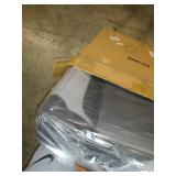 LIOOPET 4 Door Quick Portable Folding Dog Crate Kennel with Mesh Mat for Indoor and Outdoor, Grey 38 Inch